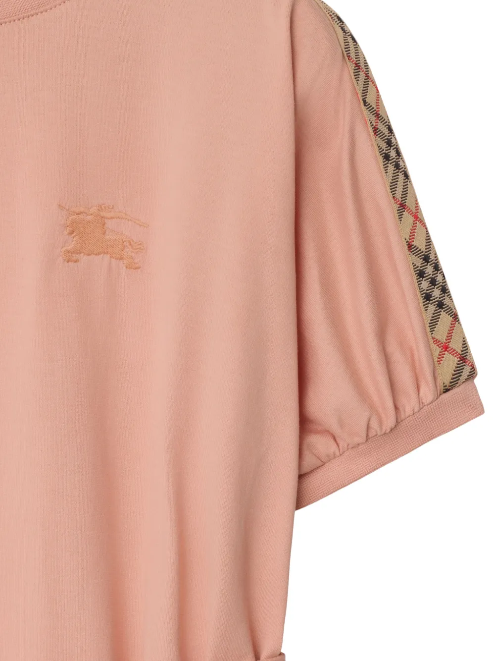 Платье с декором Equestian Knight Burberry Kids, розовый — фото 3