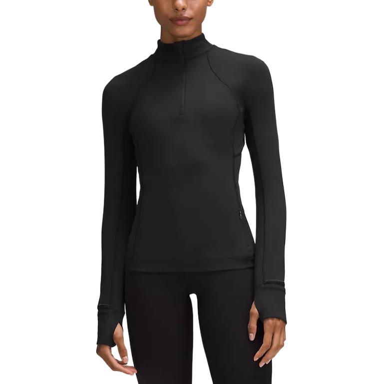 

Футболка It's Rulu с полузастежкой Team Canada Lululemon, черный