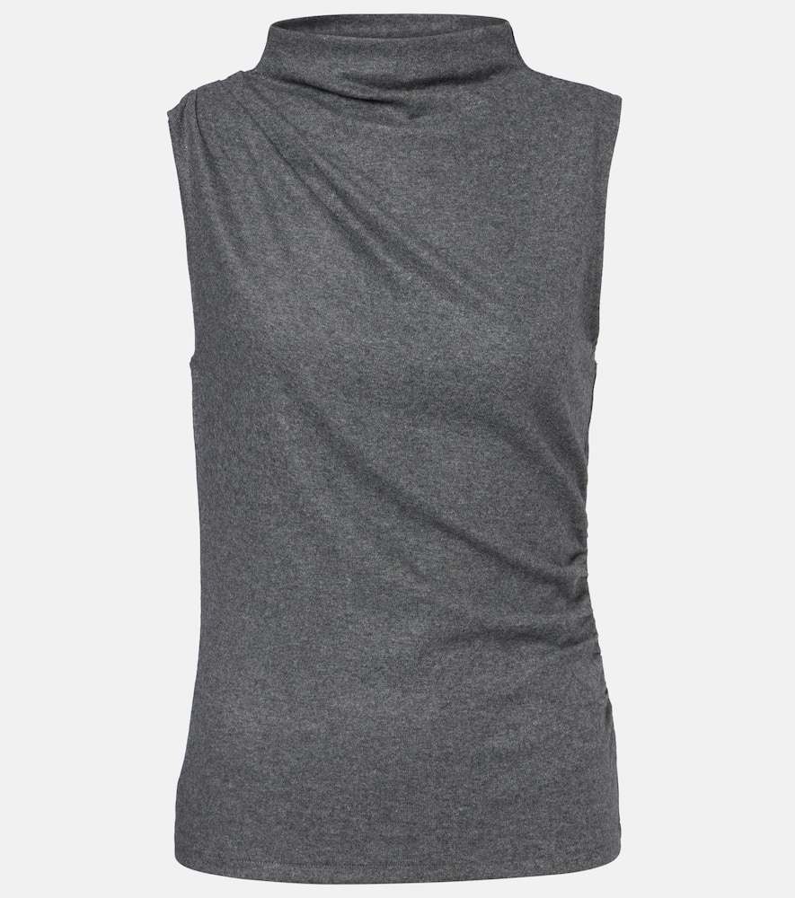 

Топ Mylie с драпировкой Veronica Beard, Medium Heather Grey