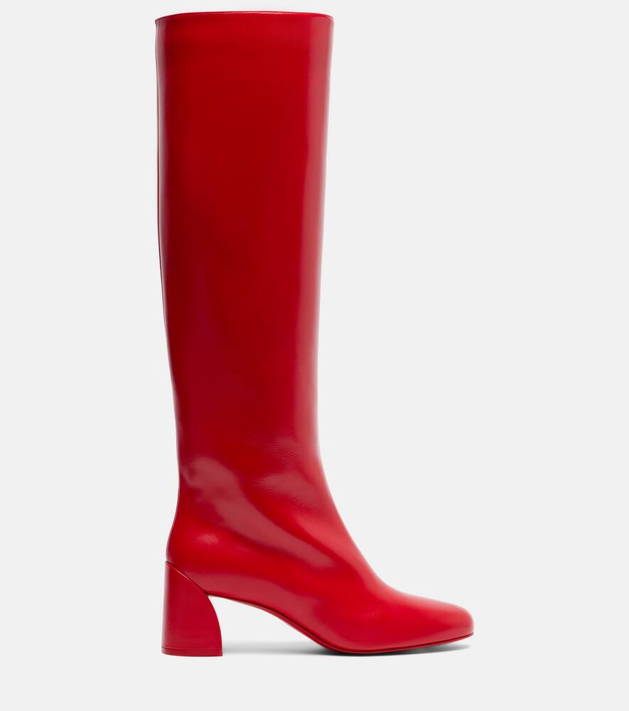 Ботинки Janitta 55 до колена из кожи Christian Louboutin, Loubi — фото 4