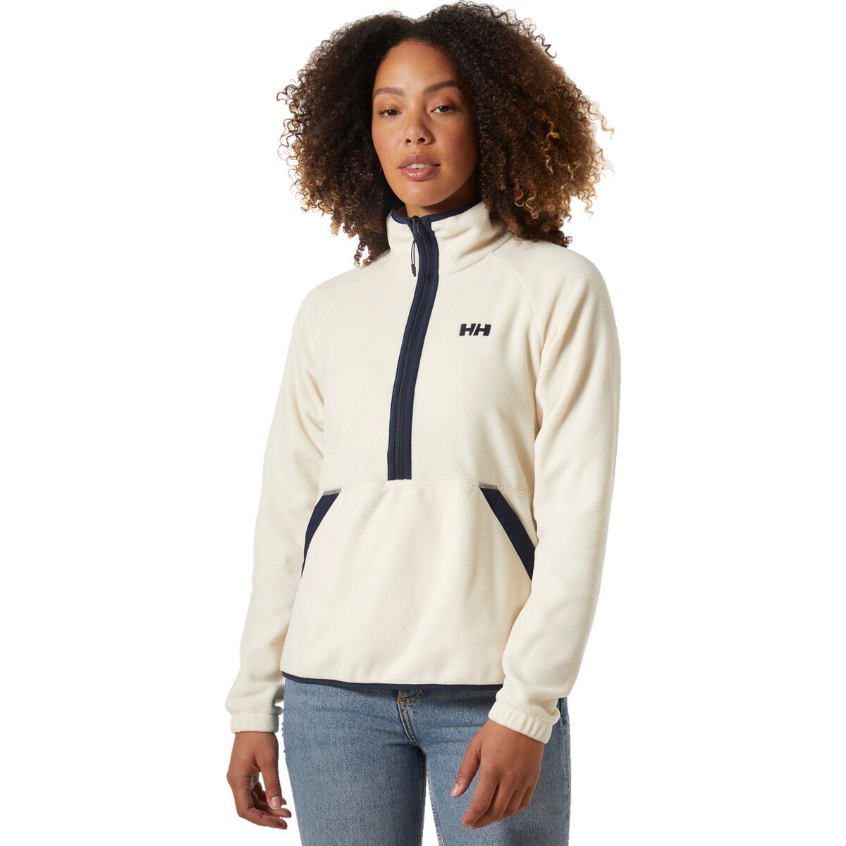 

Флисовая толстовка с полузастежкой-молнией Rig Helly Hansen, цвет cream