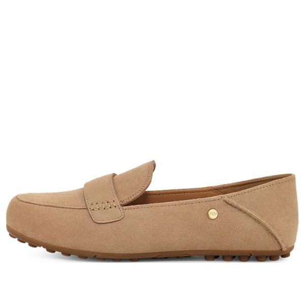 Тапочки классические удобные туфли на плоской подошве Ugg, коричневый