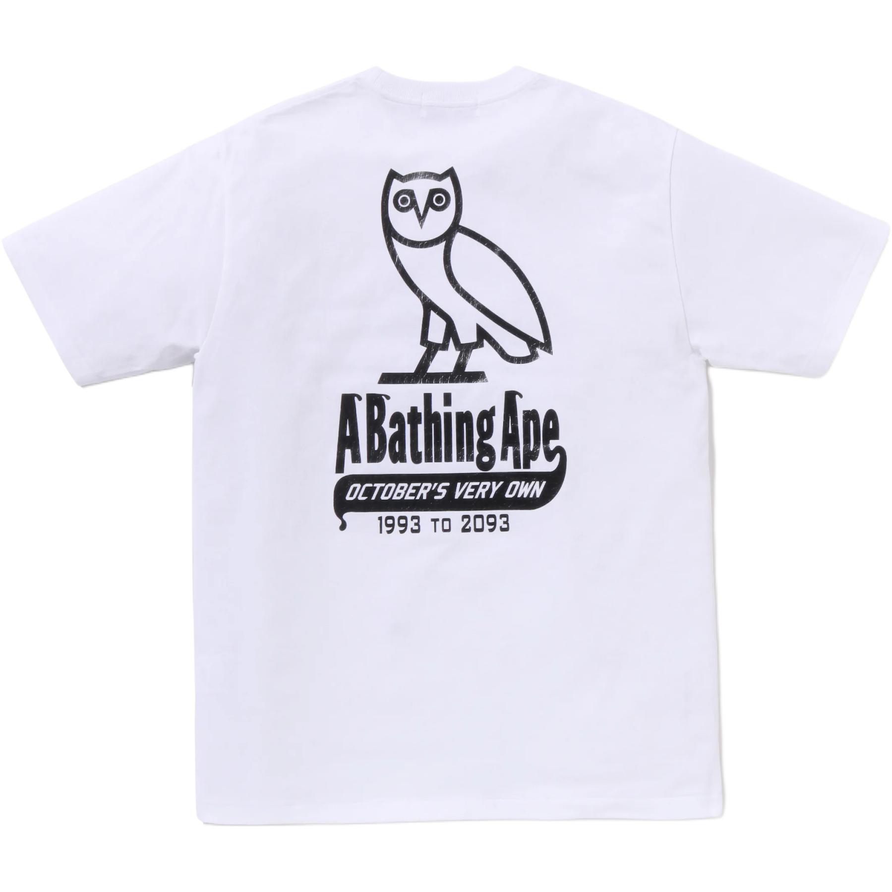 Футболка OVO FW25 мужская A Bathing Ape, черный — фото 4