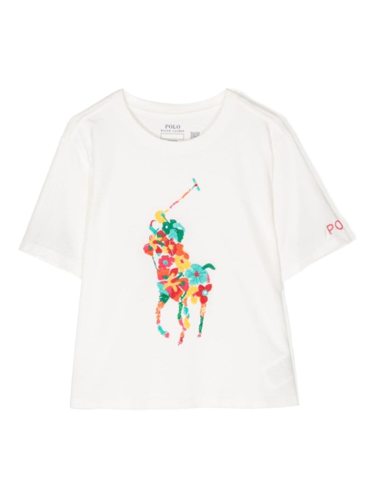 

Ralph Lauren Kids футболка с вышивкой Polo Pony, белый