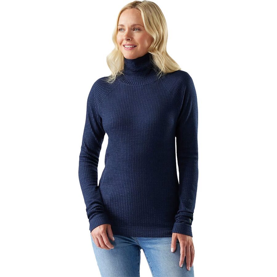 

Термофутболка Smartwool Thermal Merino Rib Turtleneck Top Smartwool, Nightfall Blue/Deep Navy