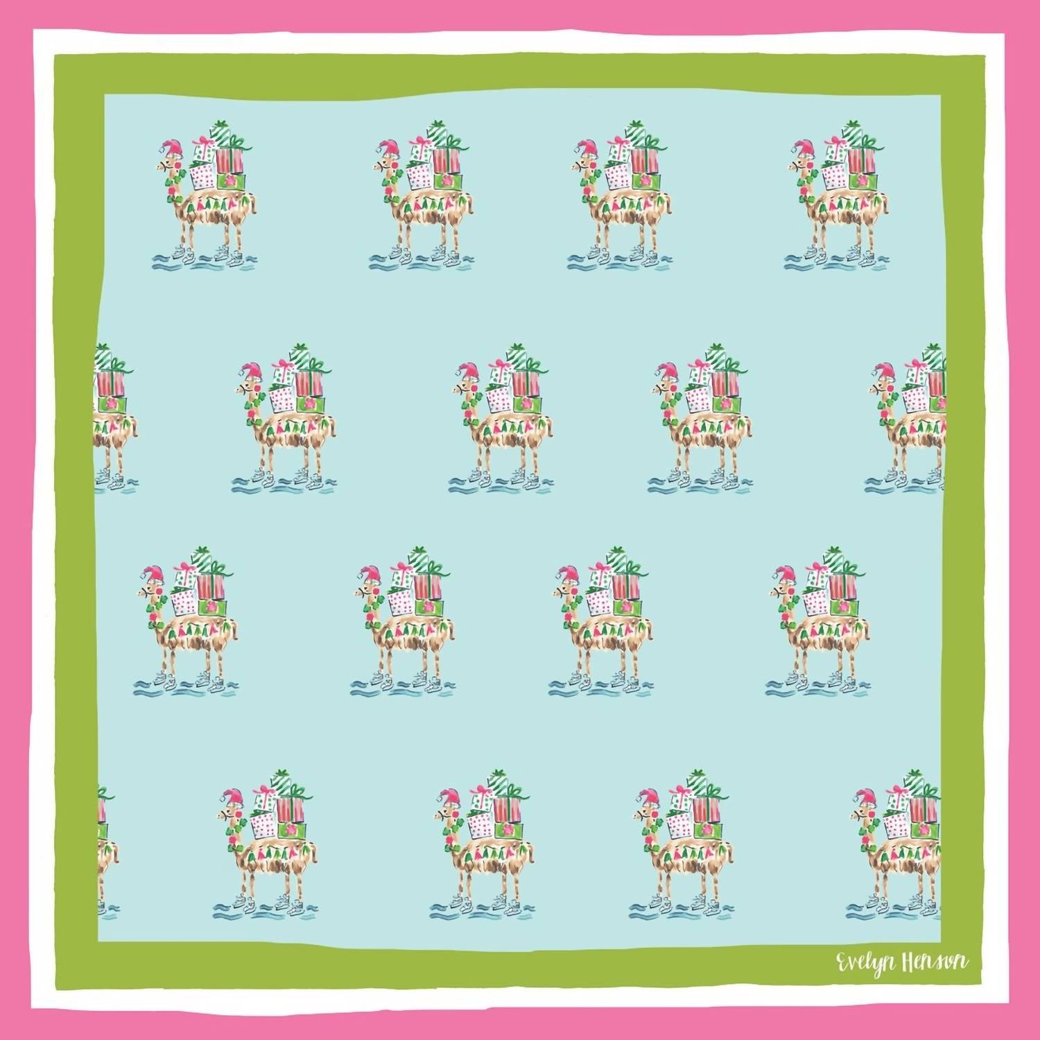 

Разноцветный шарф-бандана Fa La La La Llama Created By, цвет multi