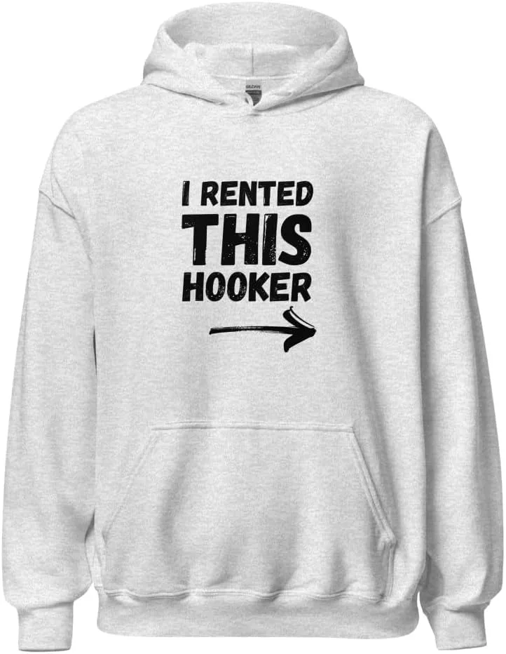Толстовка с принтом "I Rented This Hooker" — саркастичный подарок для мужчин