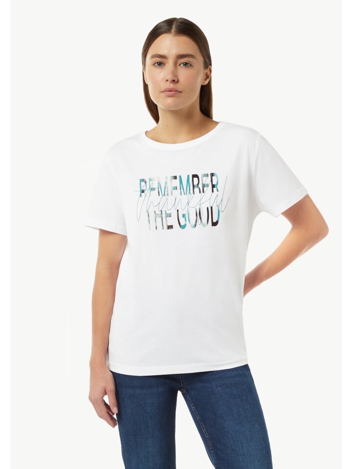 

Футболка comma CI T-Shirt kurzarm, белый