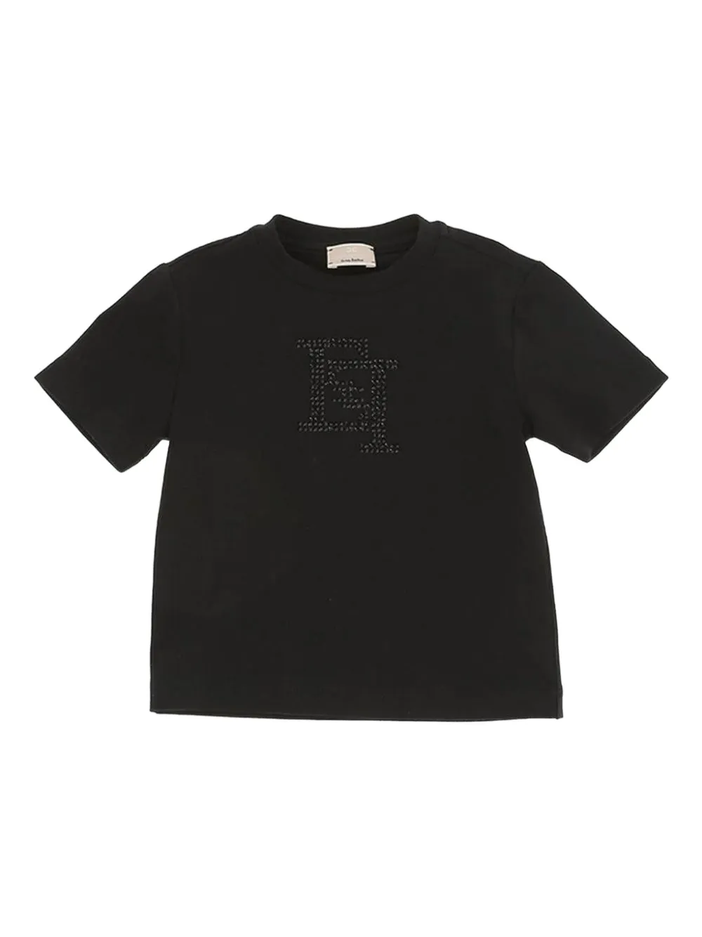 

Футболка с логотипом Elisabetta Franchi Kids, черный
