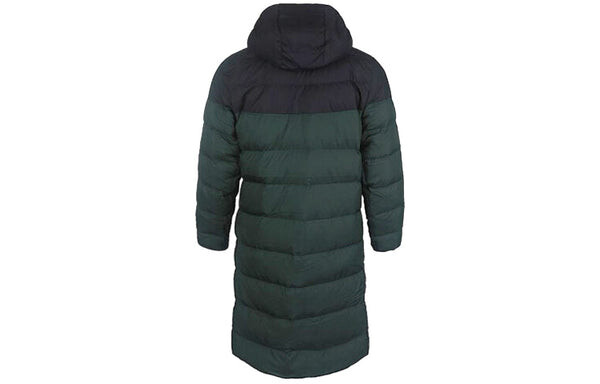 Пуховик Nike mid-length Colorblock Casual Sports hooded down Jacket Green, зеленый — фото 2