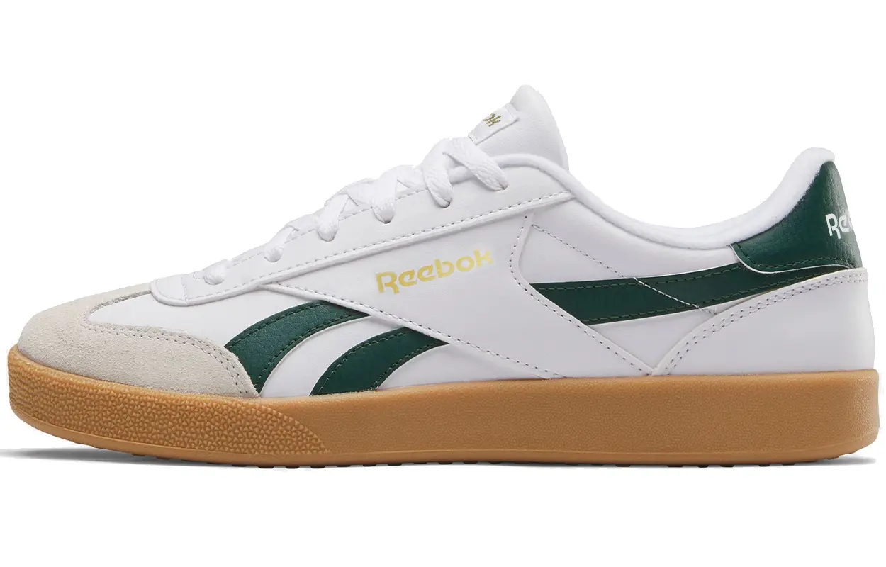 

Кеды, скейтборд обувь унисекс низкий верх белый/зеленый Reebok
