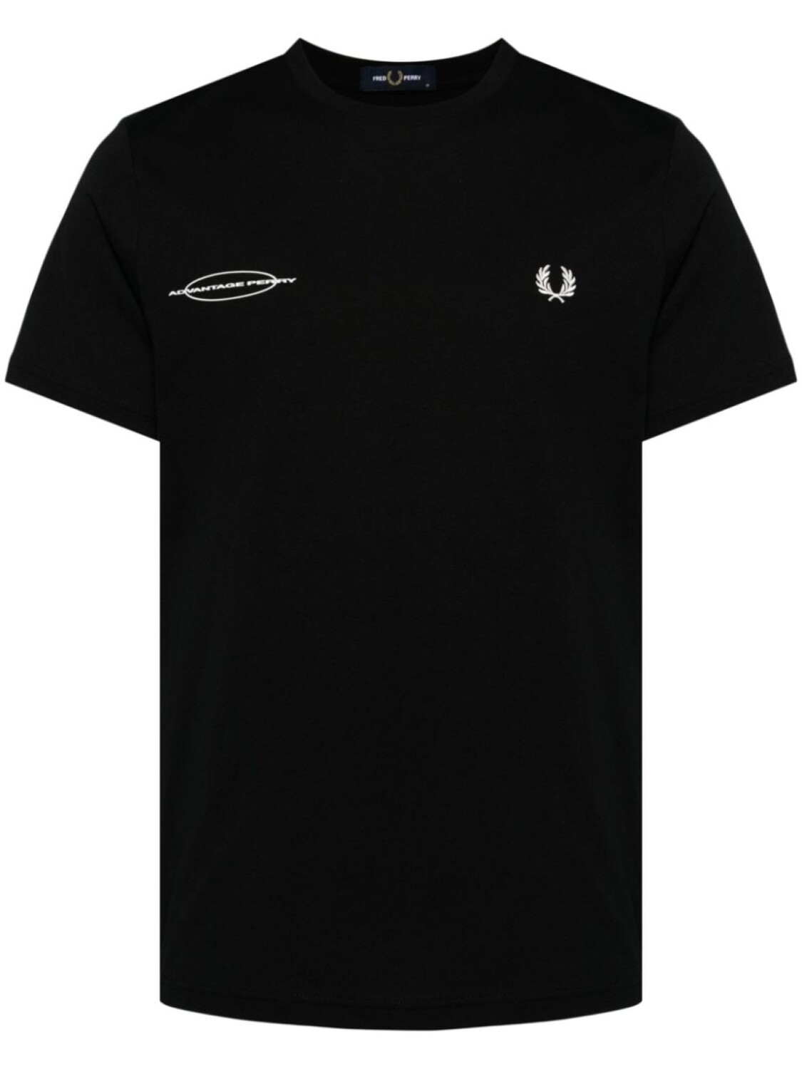 

Fred Perry футболка с вышитым логотипом, черный