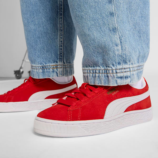 Кроссовки для больших детей Suede Classic Puma, красный — фото 2