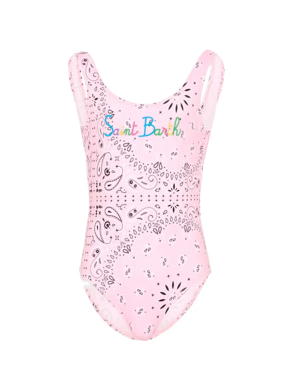 Купальник с узором «пейсли» Mc2 Saint Barth Kids, розовый