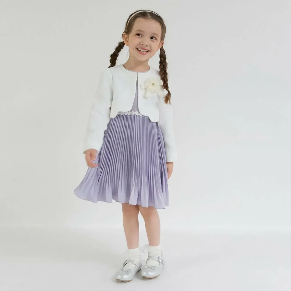 Комплект из 3 предметов: жакет + плиссированное платье + корсаж Branshes, Lavender