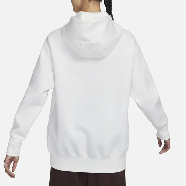 Толстовка (WMNS) Nike Heart Swoosh Hoodie 'White', белый — фото 3