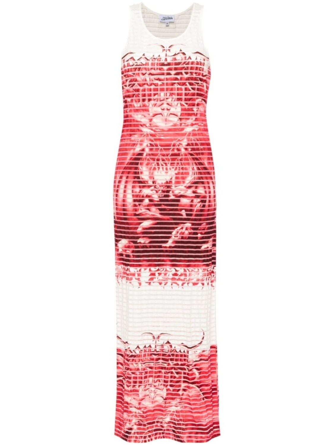 

Jean Paul Gaultier платье макси The Red Diablo, белый