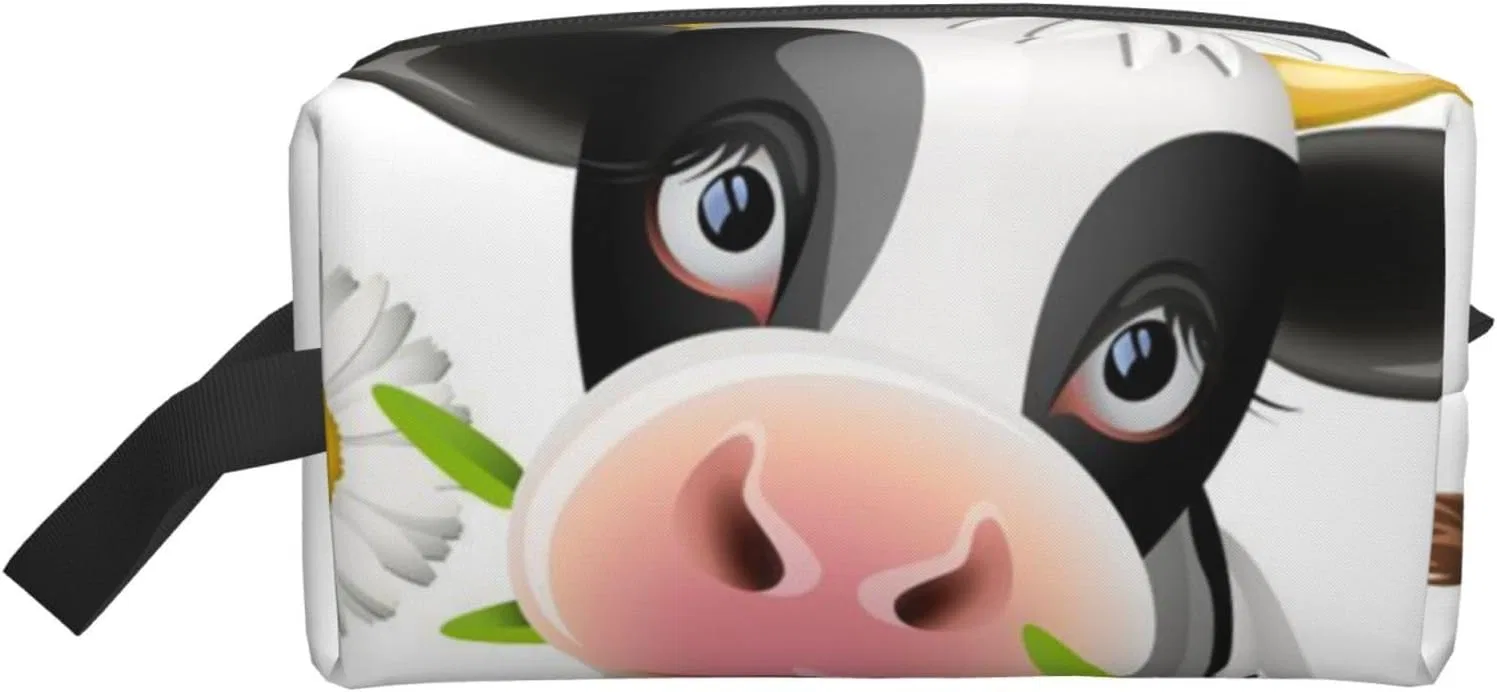 Дорожная косметичка с принтом «милая корова» Comaam, Cute Cow