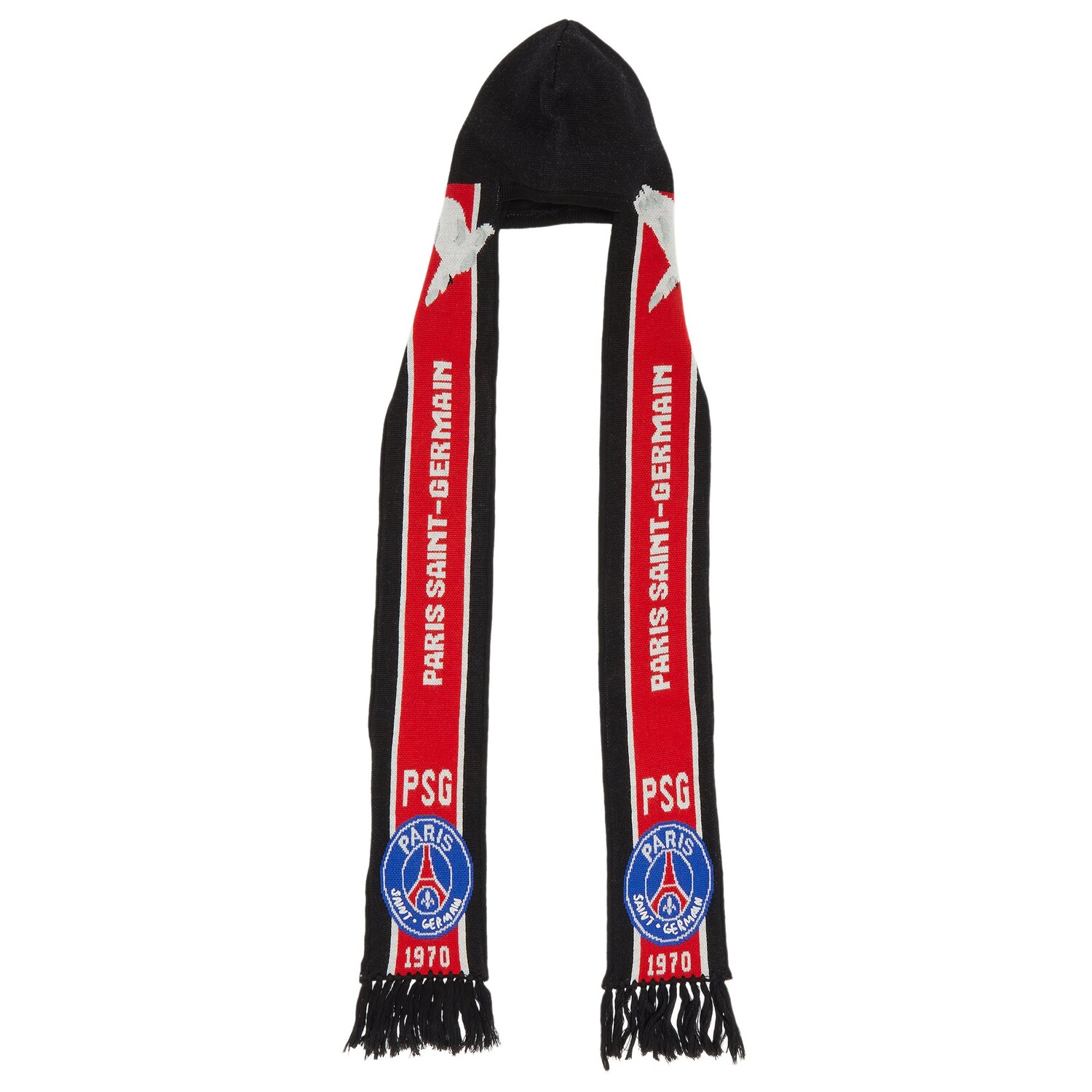

Paris Saint-Germain x 3.Шарф-шапка-бини PARADIS White Dove, цвет Красный/Синий