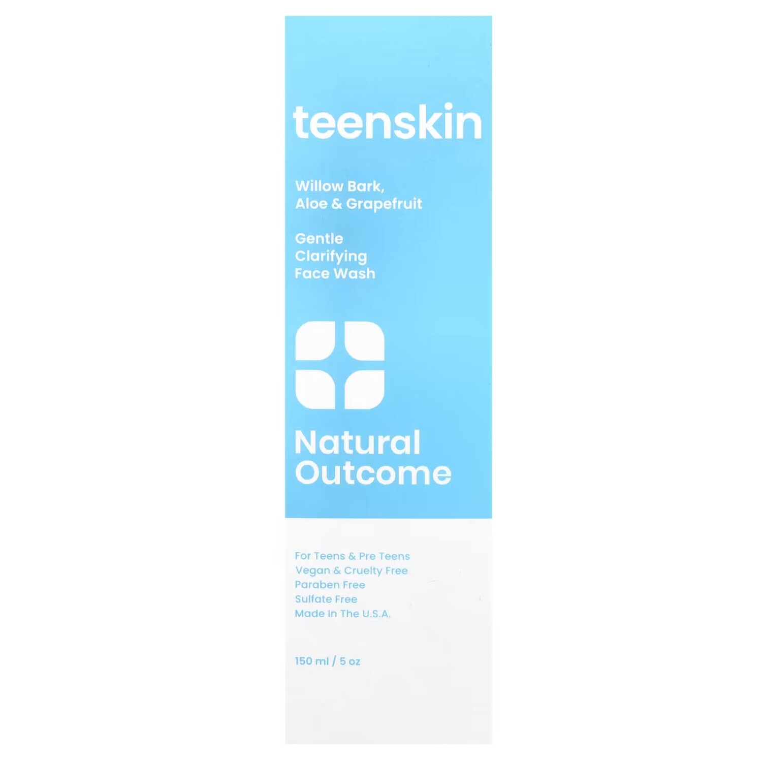 Teen Skin, Нежное очищающее средство для умывания лица, 5 унций (150 мл) Natural Outcome — фото 2