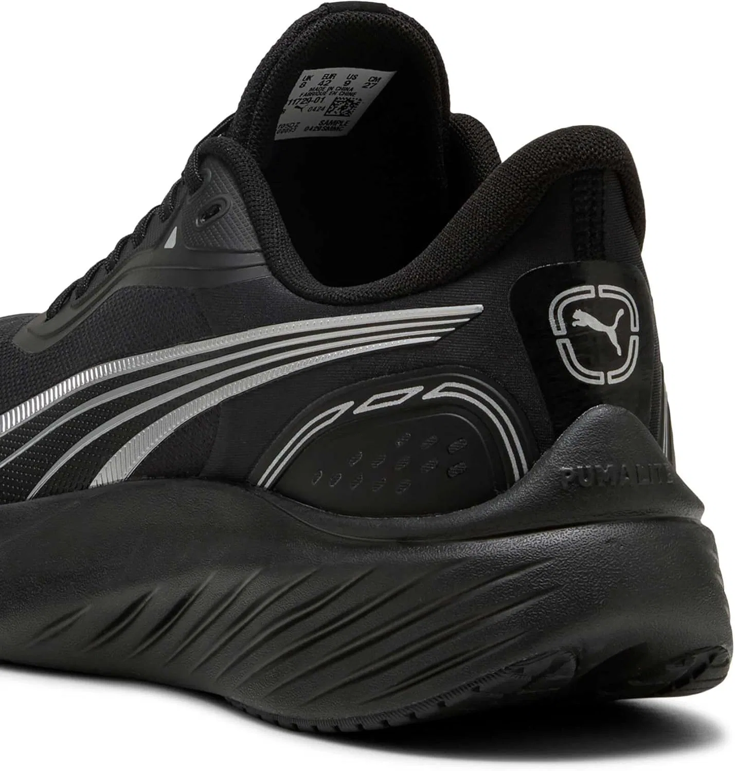 Кроссовки для бега по улицам PUMA Unisex Pounce Lite PTX, Puma Black Puma White — фото 2