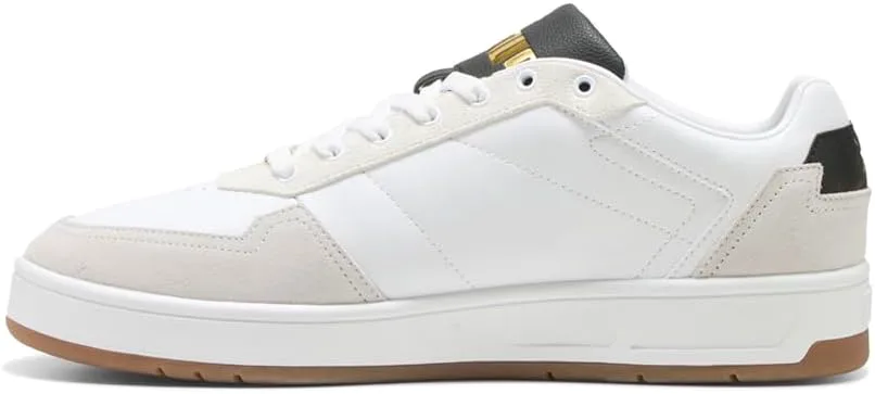 Мужские кроссовки PUMA Court Classic Lux Sd Casual - белые, белый — фото 2