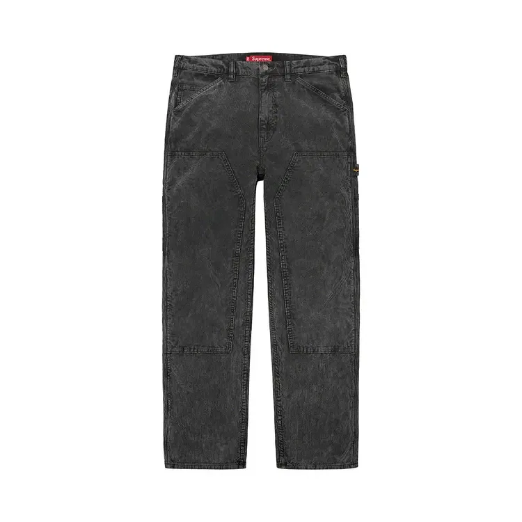 Вельветовые брюки Supreme Double Knee Corduroy Painter Pant, черный