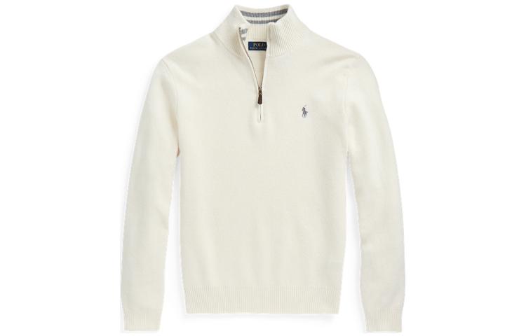 Polo Ralph Lauren FW22 Вязаный свитер мужской белый — фото 3