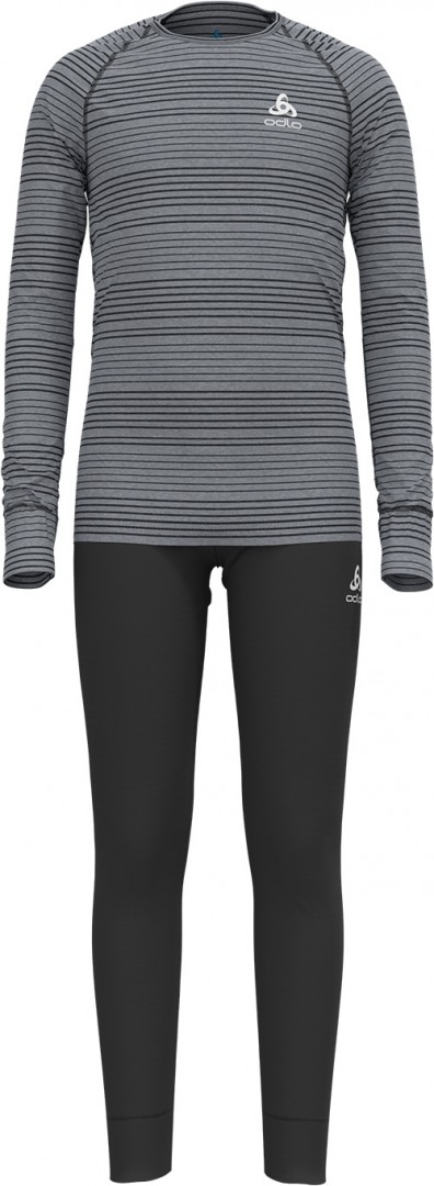 

Odlo Детские брюки и лонгслив Set active eco warm black/grey melange 140