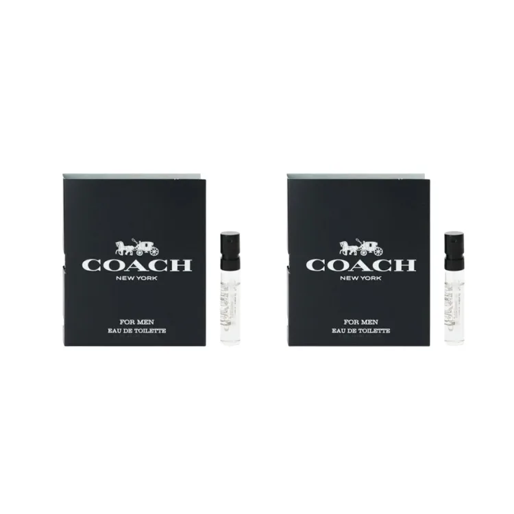 COACH Пробник мужского парфюма New York Eau De Toilette 2 мл, 2ml*2
