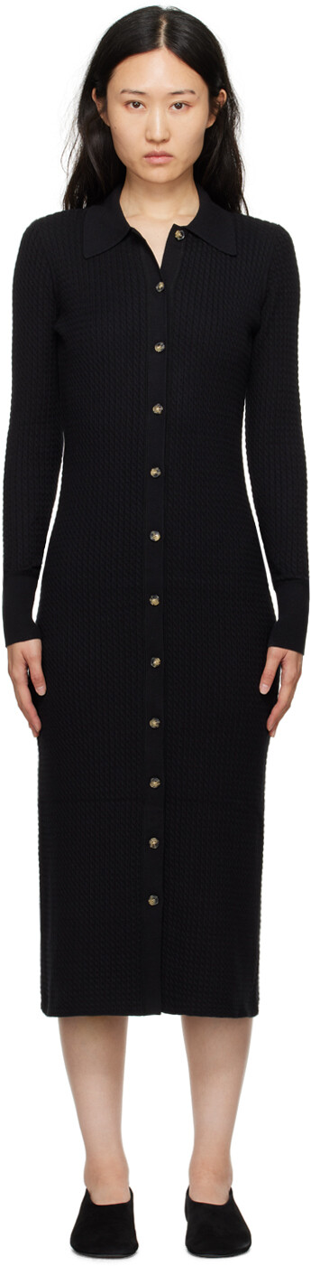 

Белое лейбловое платье Phillips миди Proenza Schouler