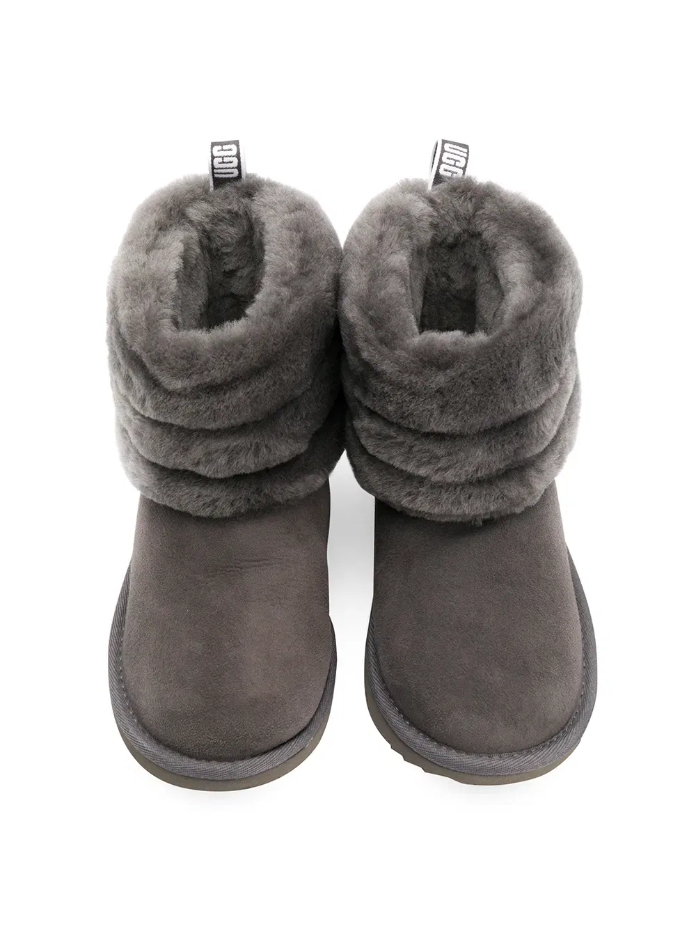 Замшевые ботильоны Ugg Kids, серый — фото 3