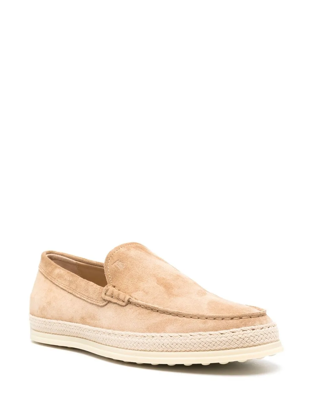 Лоферы на плетеной подошве TOD'S, нейтральный — фото 2