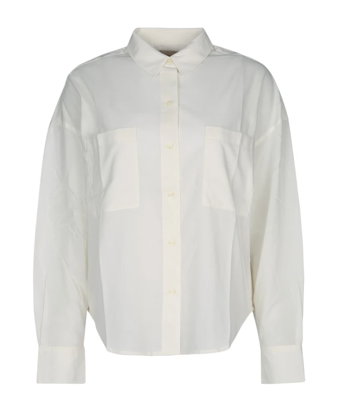 

Рубашка с длинными рукавами из хлопкового вуаля Calvin Klein, белый