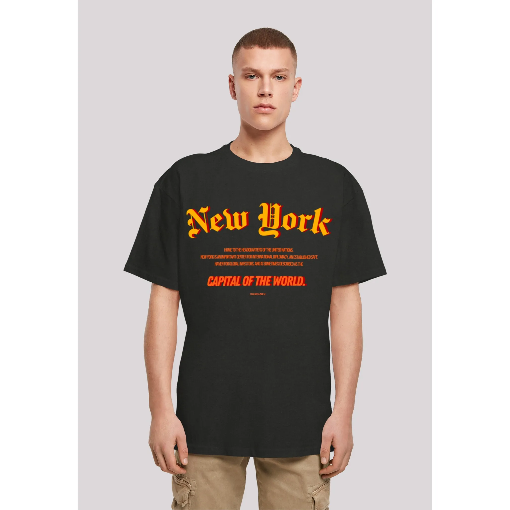 

F4NT4STIC Футболка "New York OVERSIZE TEE", принт, черный