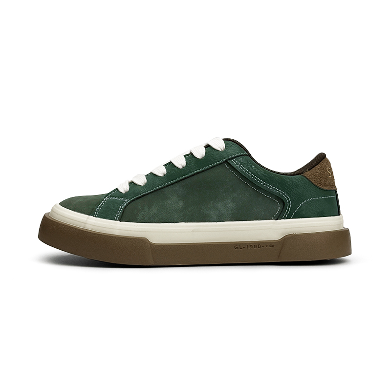 

VASIBAEN Кроссовки для скейтбординга Coverage Cushioning Low Top, мужские, винтажные, зеленые