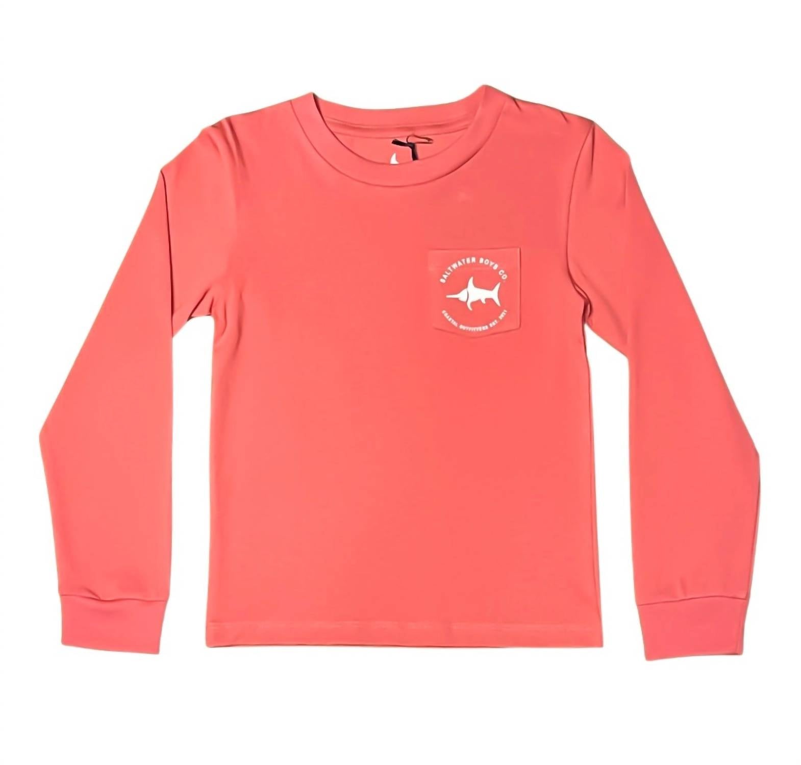 

Футболка Bulldog розового цвета Saltwater Boys Co.