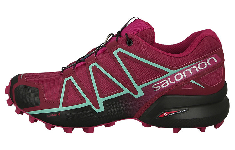 

Кроссовки Speedcross 4 женские с низким верхом бордового цвета Salomon