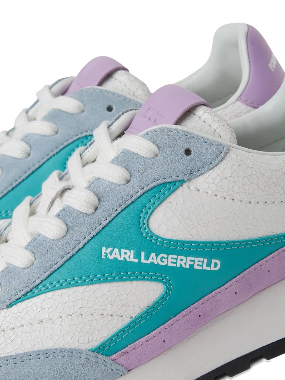 Кроссовки Kairo из комбинированной кожи на шнуровке Karl Lagerfeld Jeans, белый — фото 4