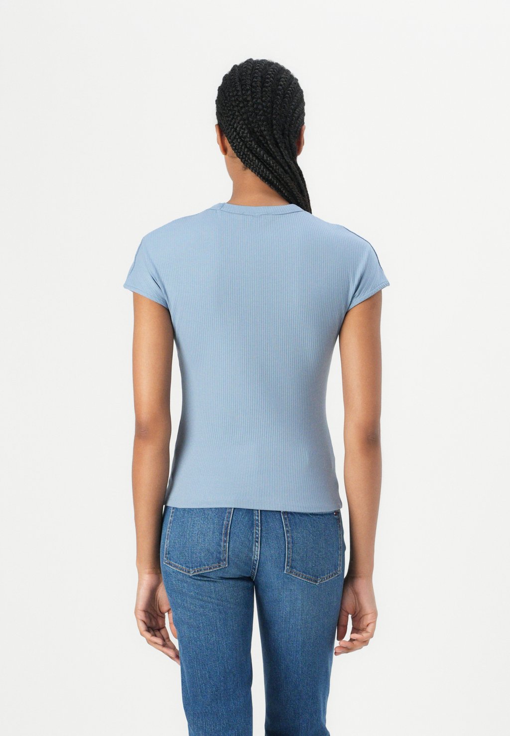 Базовая футболка SLIM TEE Tommy Hilfiger, синий — фото 3