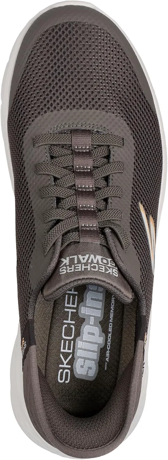 

Мужские кроссовки Skechers Go Walk Flex без застежек для ходьбы, коричневый