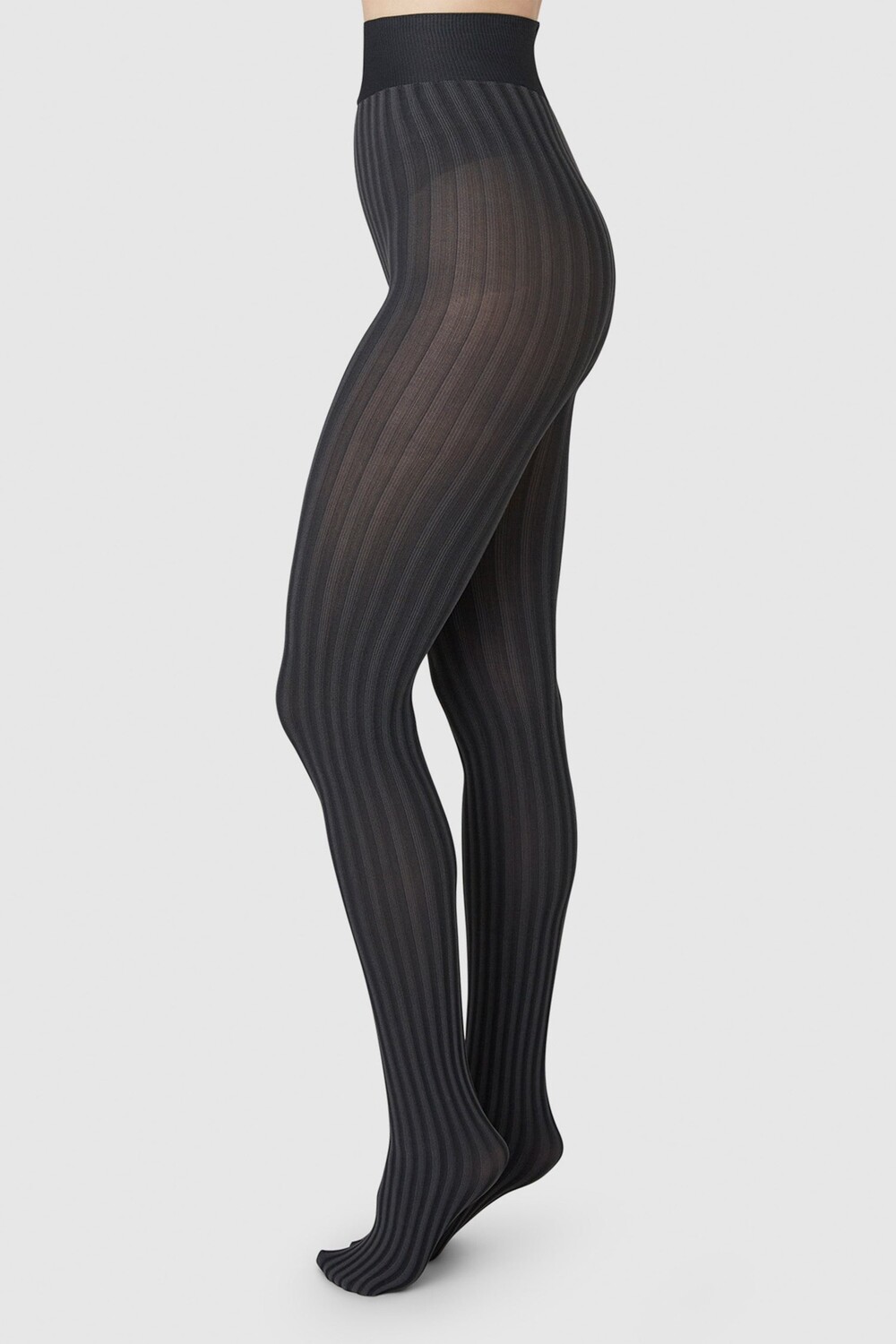 

Колготки в полоску Hilda 80 ден Swedish Stockings, черный