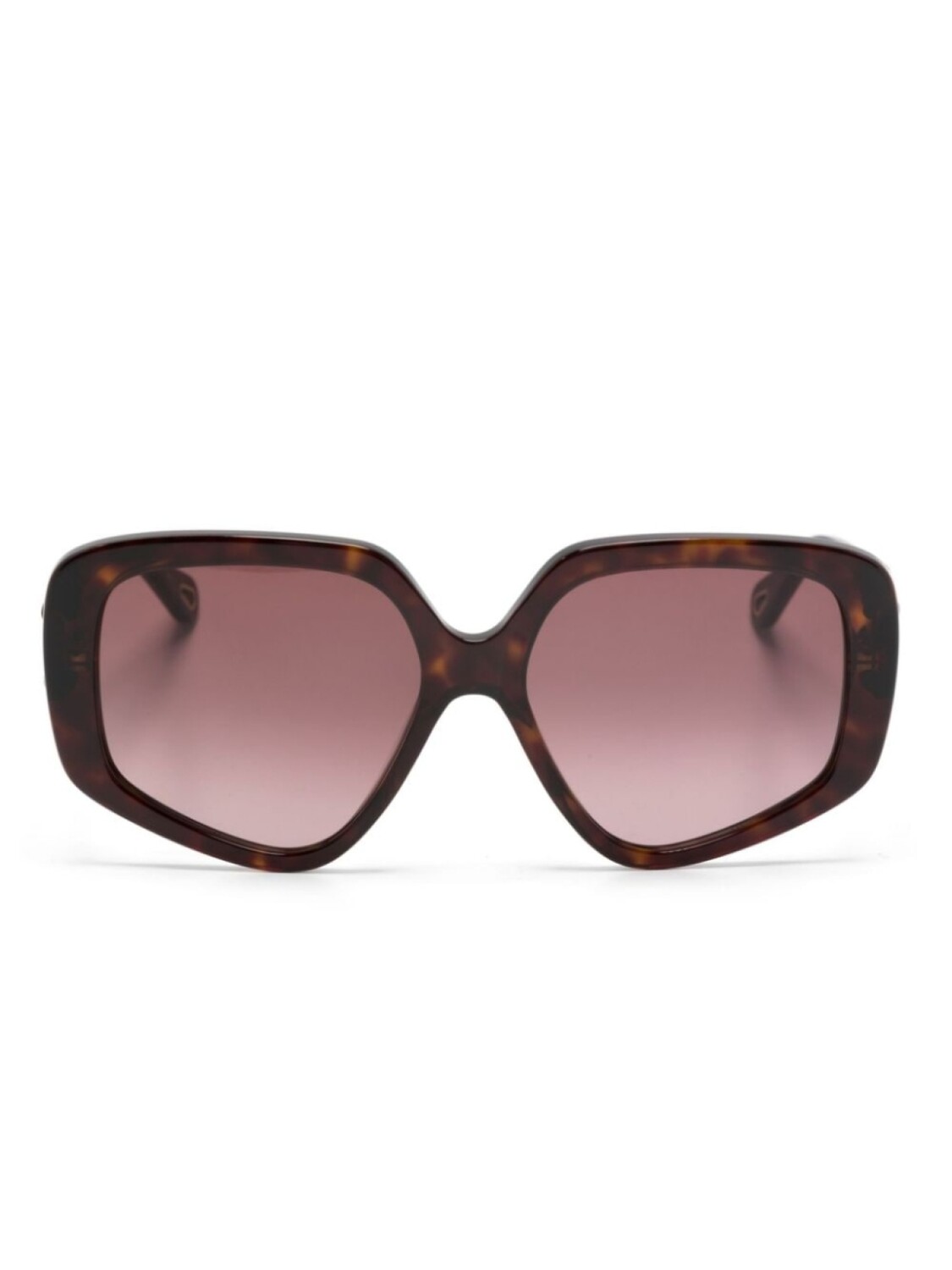 

Chloé Eyewear солнцезащитные очки Mony в массивной оправе, коричневый