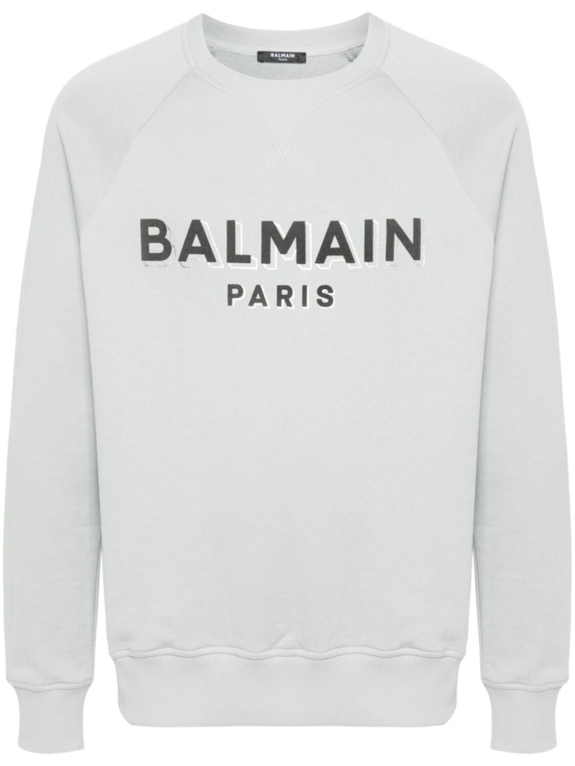 

Balmain хлопковая толстовка с логотипом, серый