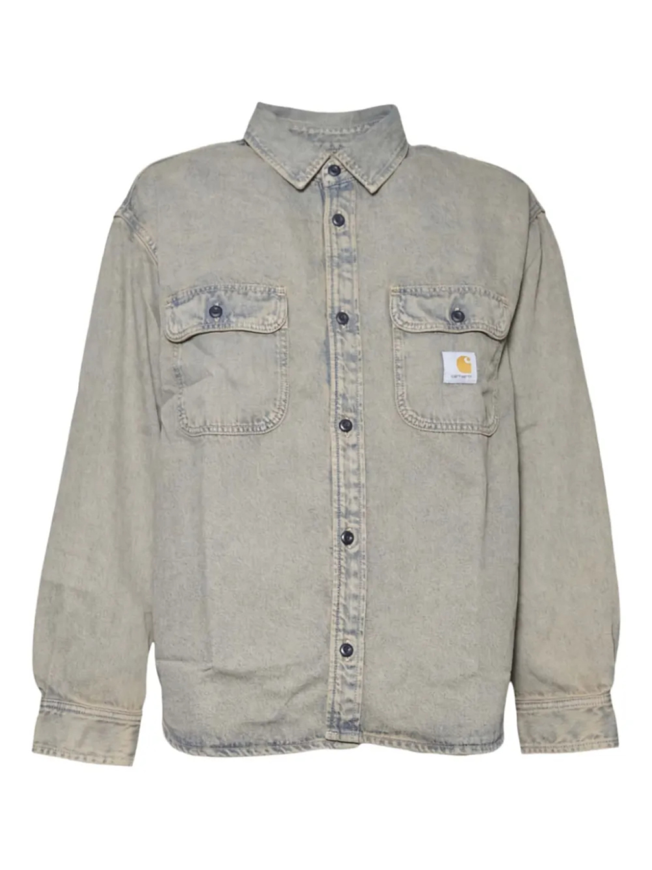 

Джинсовая рубашка с нашивкой-логотипом Carhartt WIP, синий