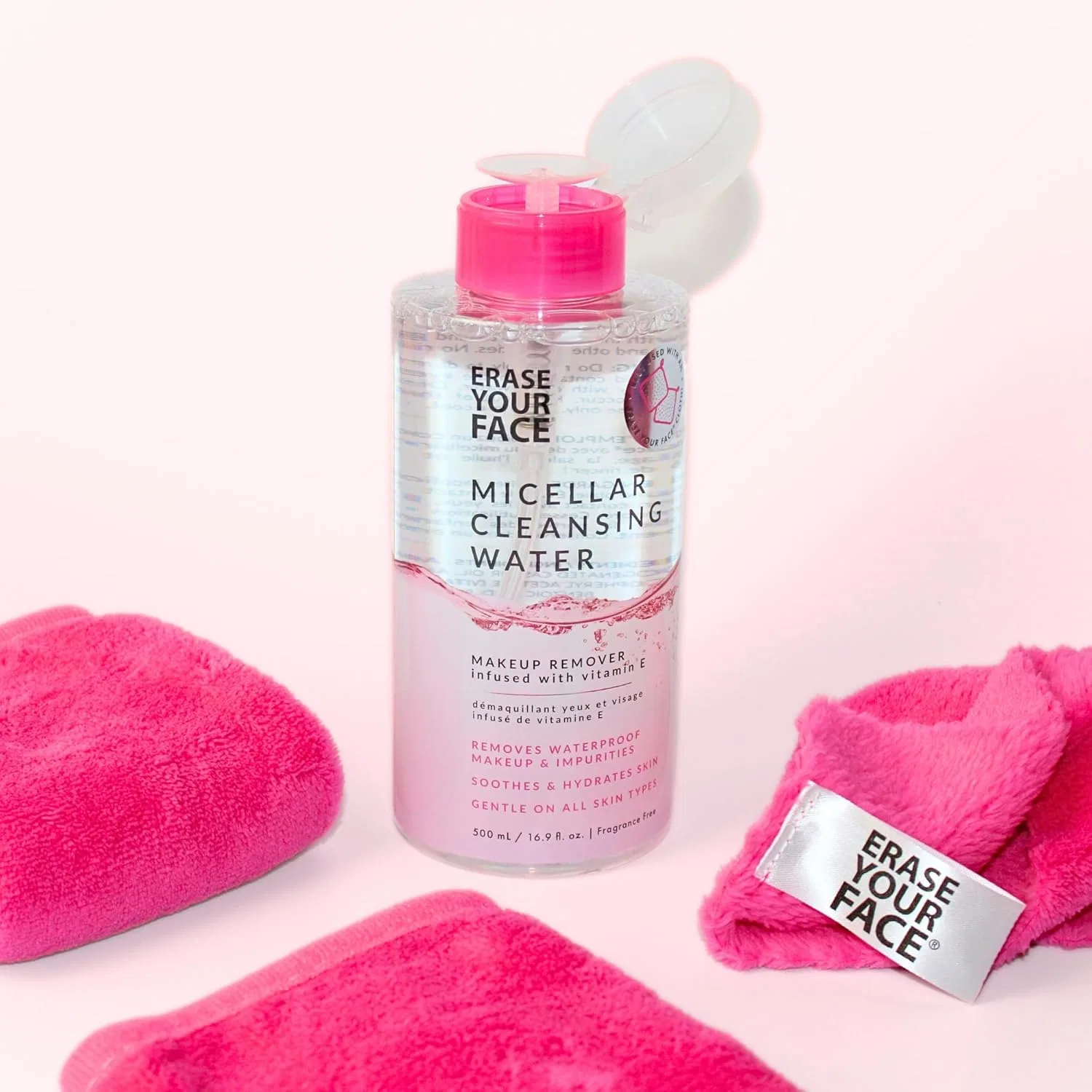 Мицеллярная вода для лица Erase Your Face, увлажняющая, 500 мл — фото 4