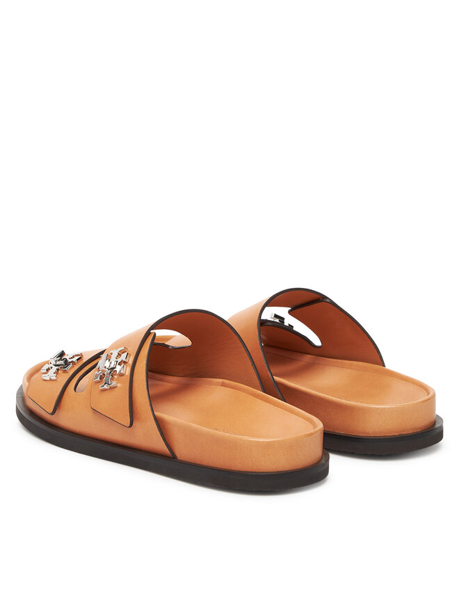 Сабо T Lock Sport Slide 166905 Tory Burch, коричневый — фото 3