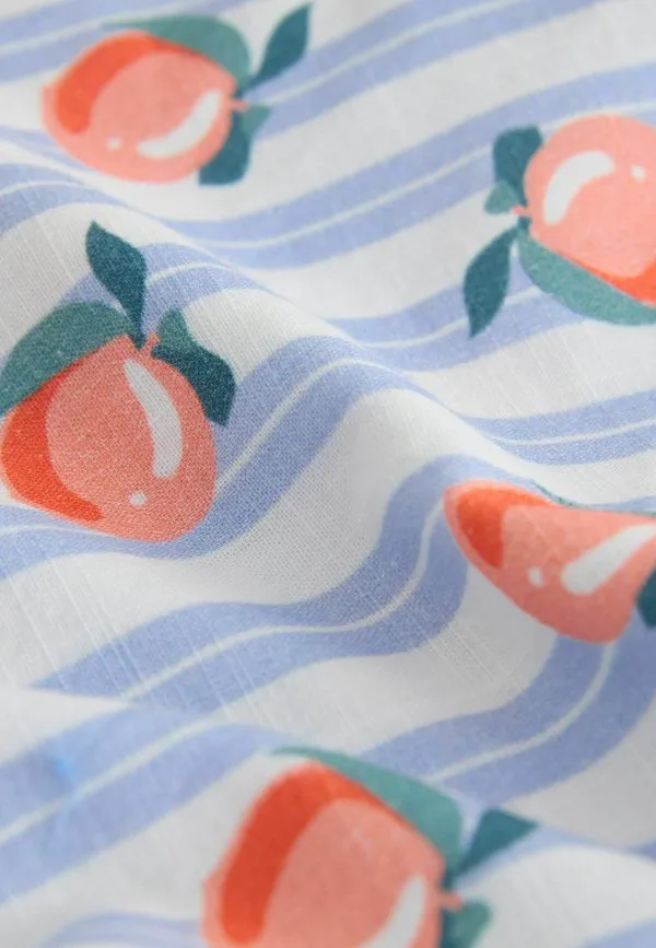 Брюки-Пулон стандартного кроя Next, Blue Stripe Peach Print — фото 2