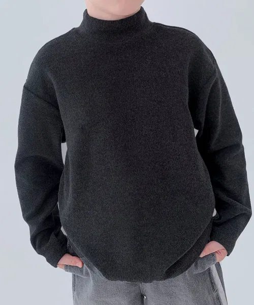 Детская футболка BERRYCLOSET с длинным рукавом и воротником-гольф — фото 2