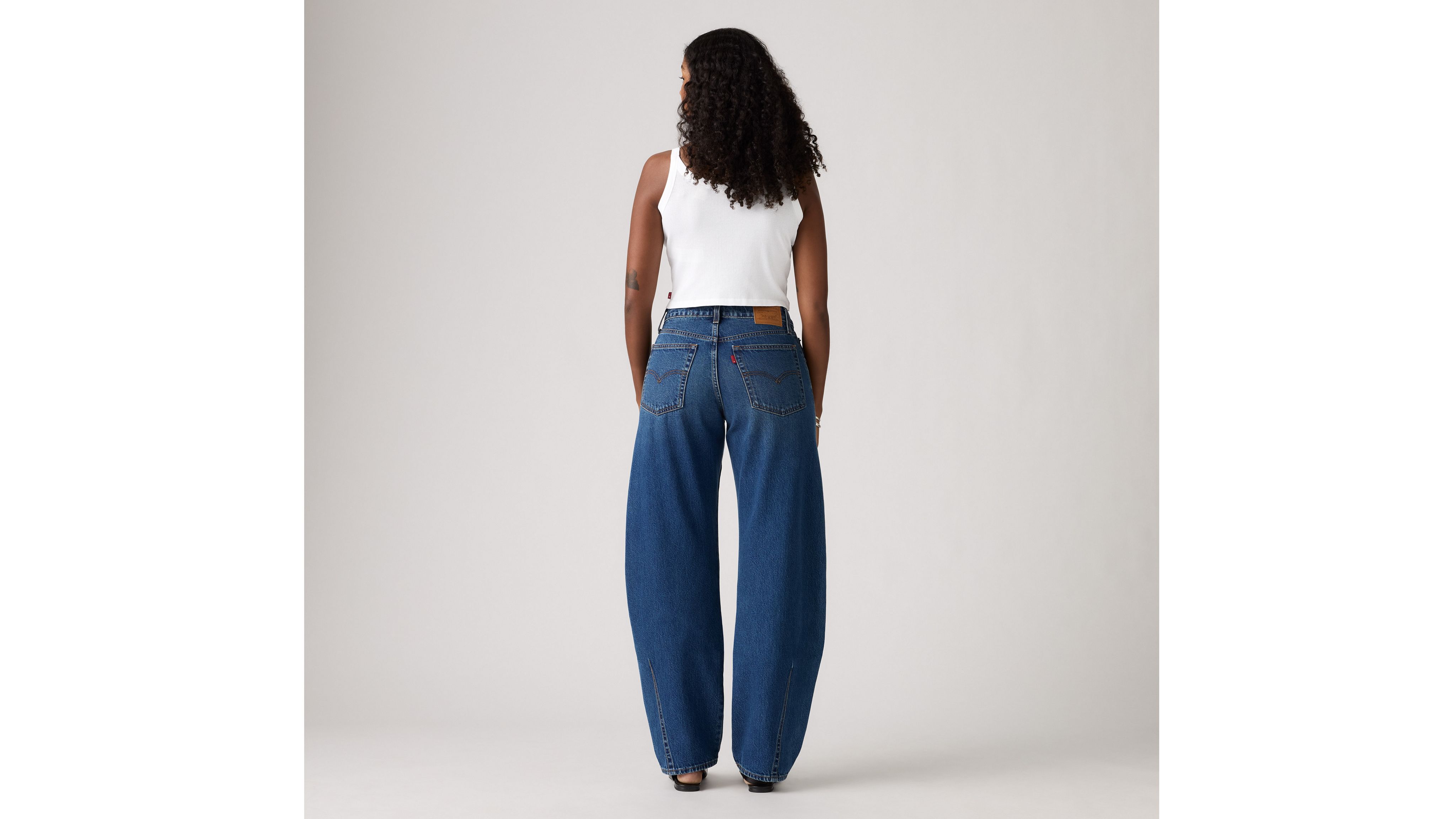 Женские джинсы Baggy Dad Barrel Levi's, Most Wanted - Dark Wash — фото 4